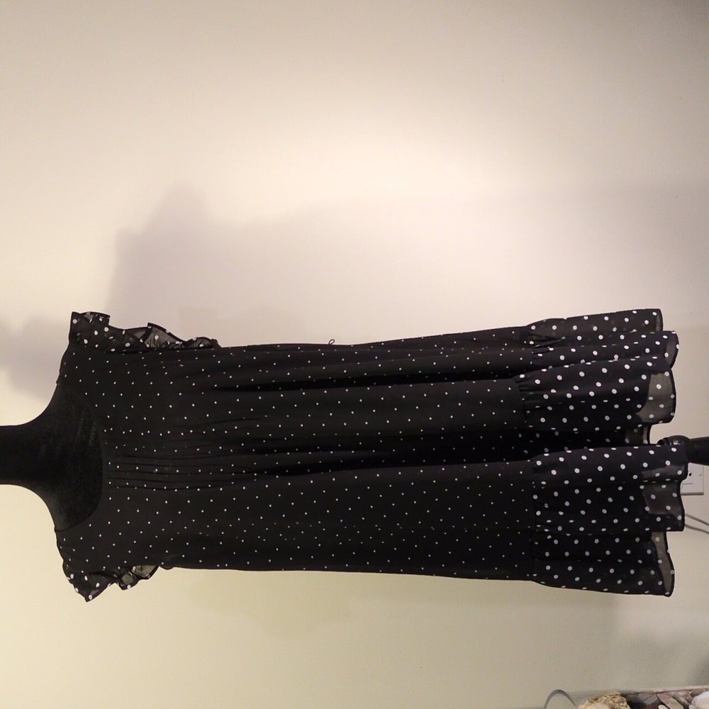 Tommy Hilfiger Black Mini Dress with White Dots